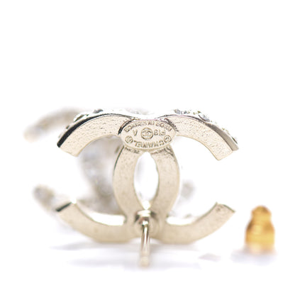 Chanel Crystal CC Earrings Gold 3 of 3