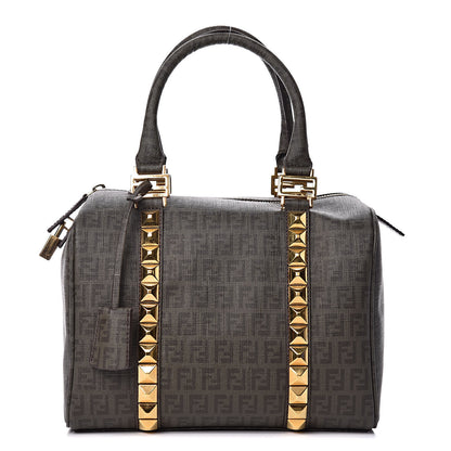 Fendi Zucchino Spalmati Studded Small Forever Boston Verde 1 of 10