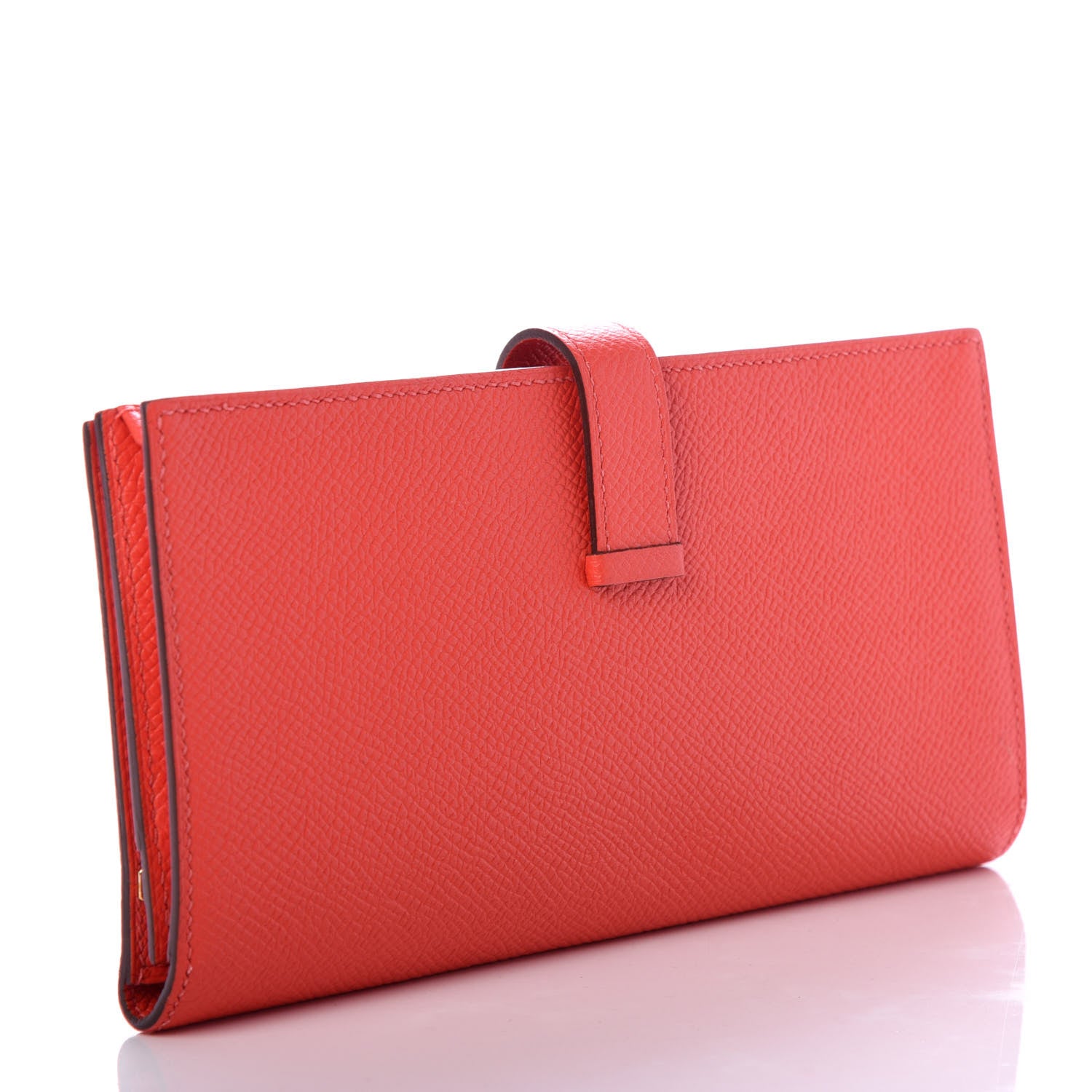 Hermes Epsom Bearn Gusset Wallet Rose Jaipur 3 of 8