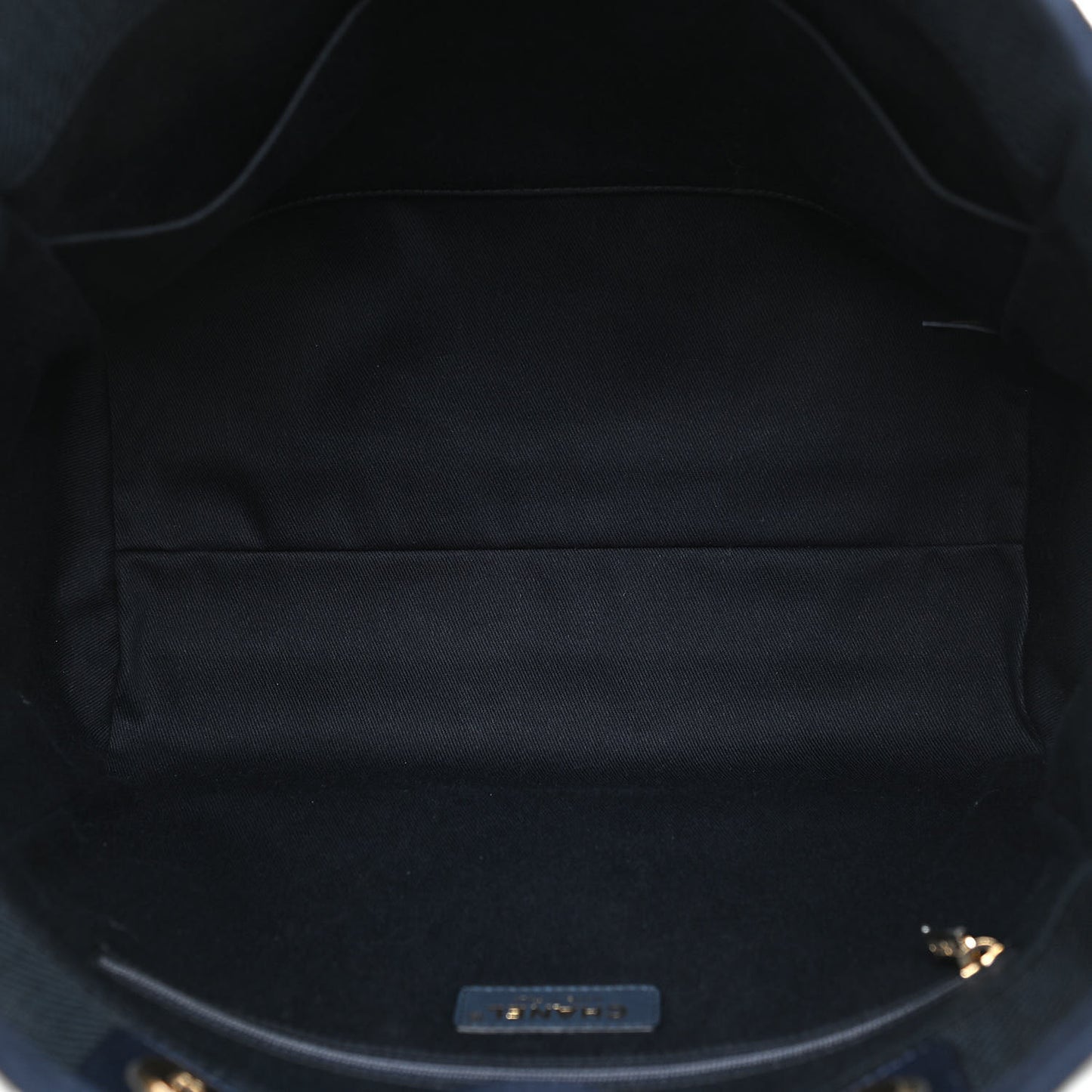 Mixed Fibers Small Deauville Tote Navy Blue