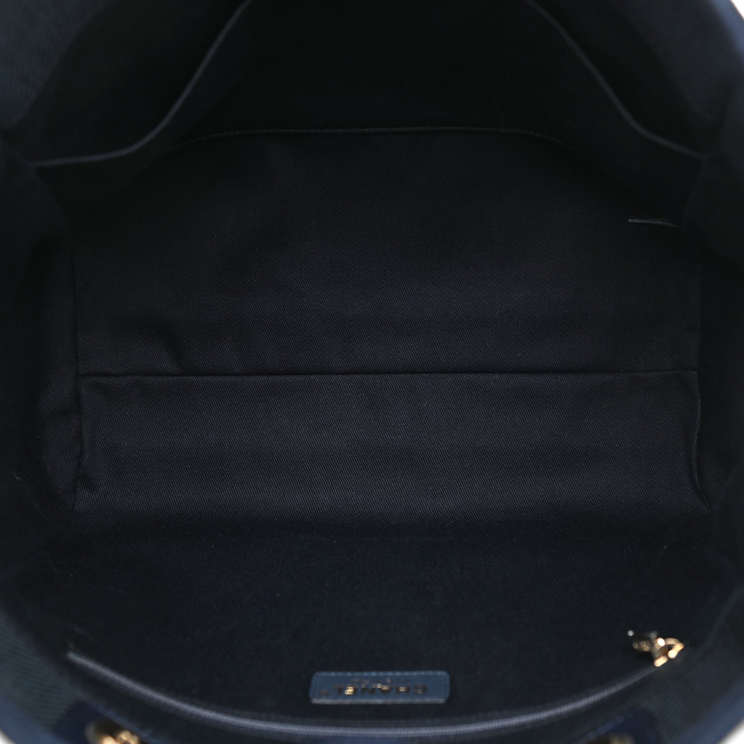 Chanel Mixed Fibers Small Deauville Tote Navy Blue 7 of 11