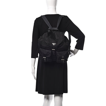 Prada Nylon Vela Medium Backpack Black 2 of 17