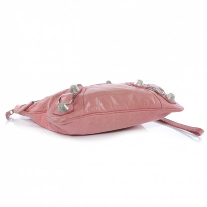 Balenciaga Agneau Giant Handle Flat Clutch Framboise 4 of 7