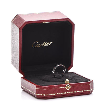 Cartier 18K White Gold 3.5mm LOVE Wedding Band Ring 50 5.25 5 of 5