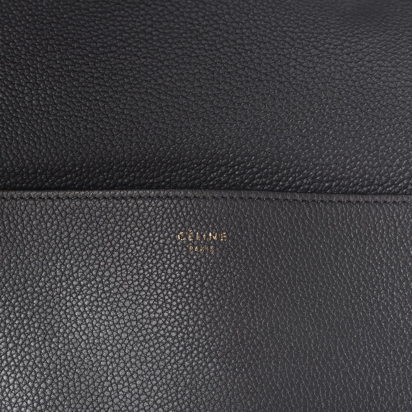 Soft Grained Calfskin Sangle Bucket Bag Storm