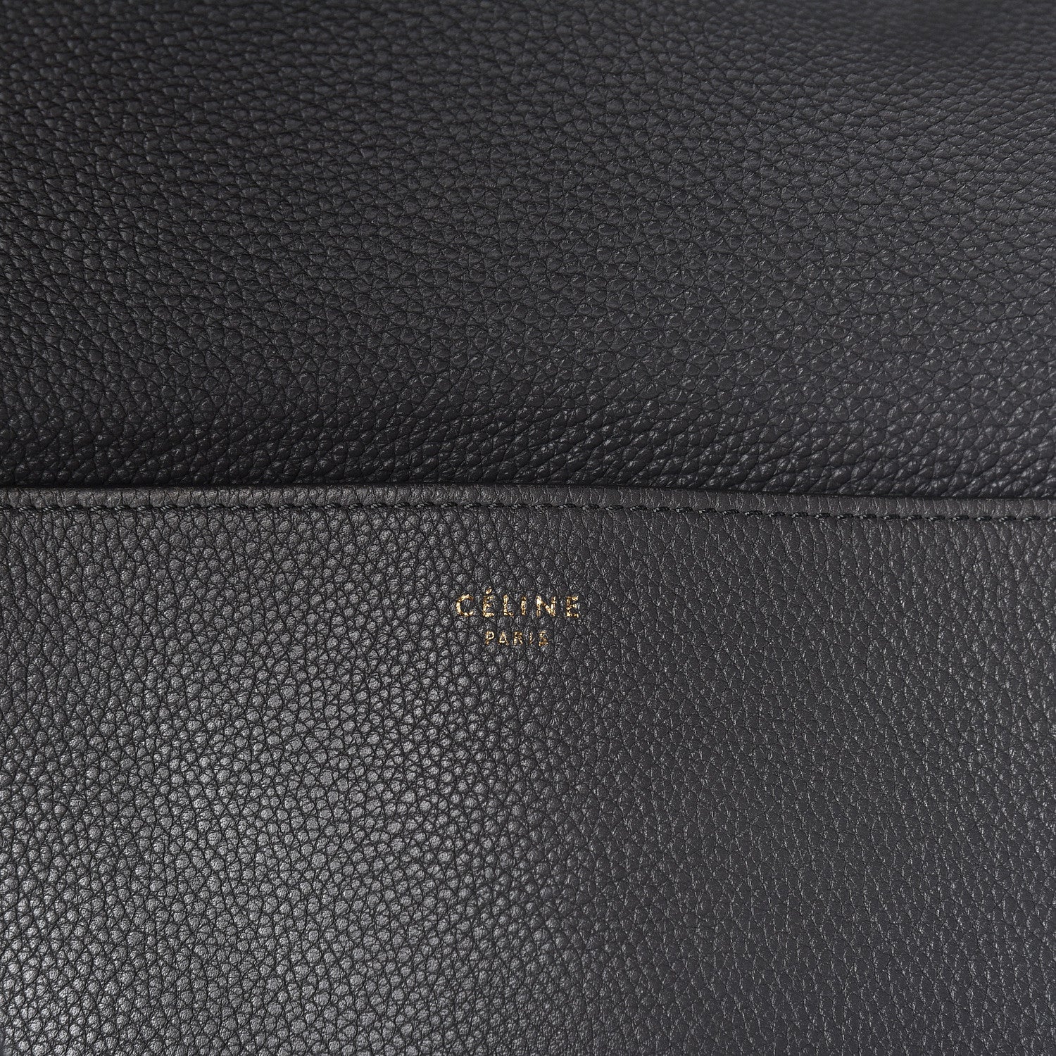 Celine Soft Grained Calfskin Sangle Bucket Bag Storm 8 of 25