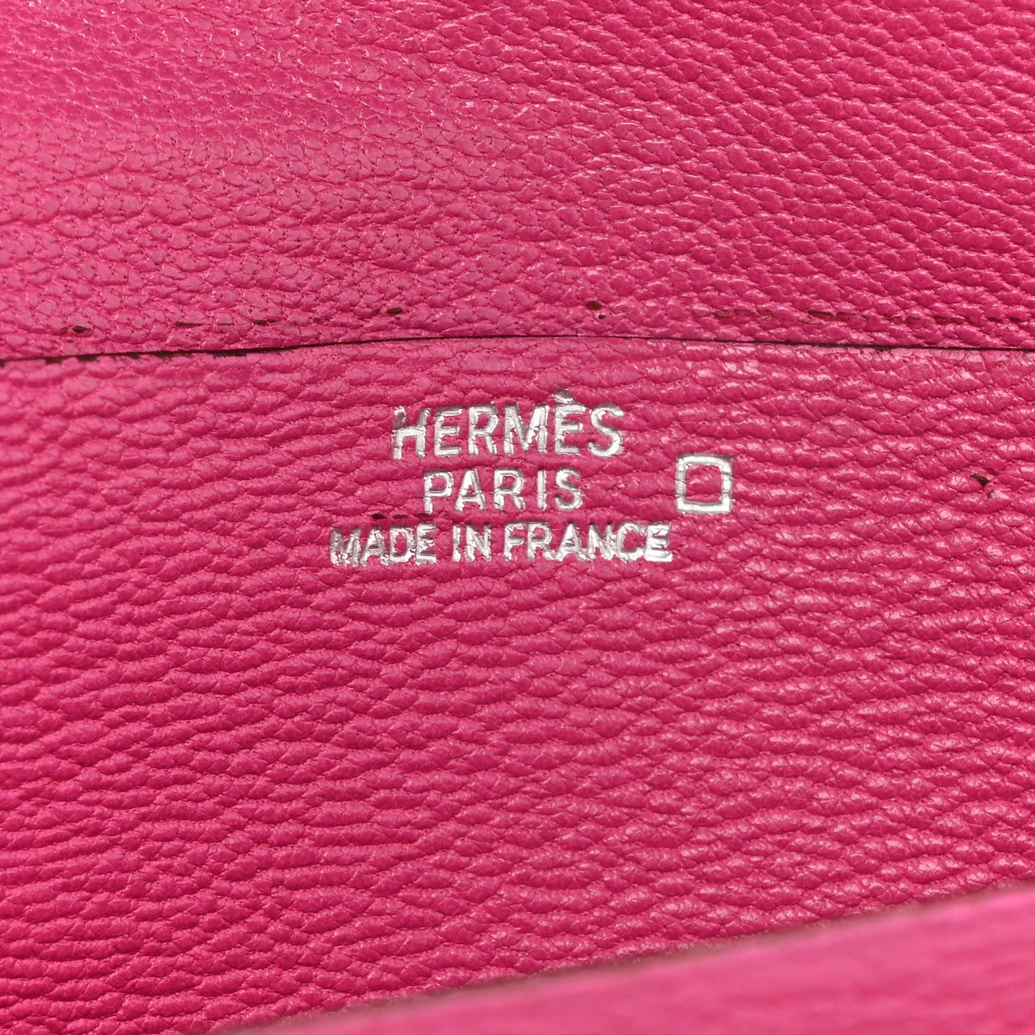 Hermes Shiny Alligator Bearn Wallet Rose Scheherazade 10 of 16
