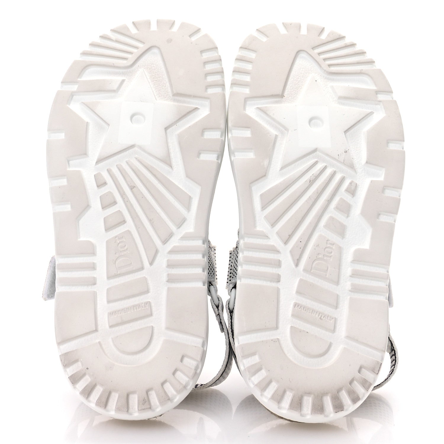 Christian Dior Technical Knit Jute Dioract 10mm Sandals 37 White Black 6 of 9
