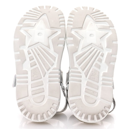 Christian Dior Technical Knit Jute Dioract 10mm Sandals 37 White Black 6 of 9