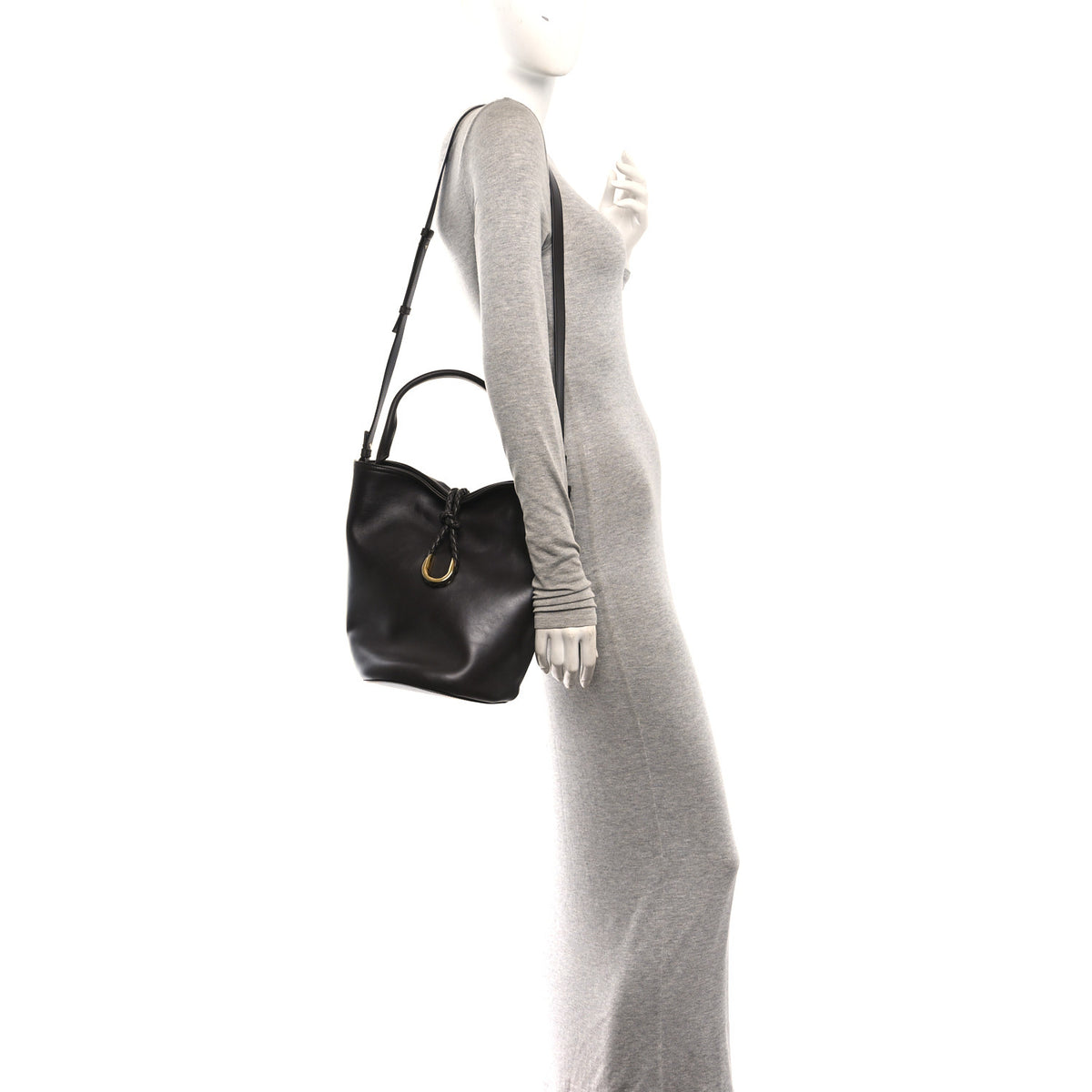 Bottega Veneta Smooth Calfskin Small Liberta Bucket Bag Fondant 2 of 10