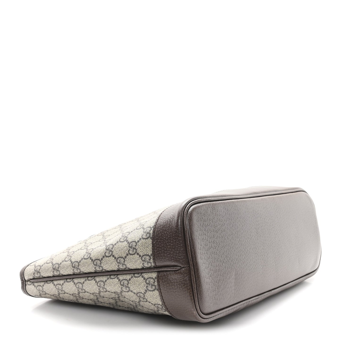 GG Supreme Monogram Textured Calfskin Small Ophidia Shoulder Tote Bag Beige Ebony New Acero