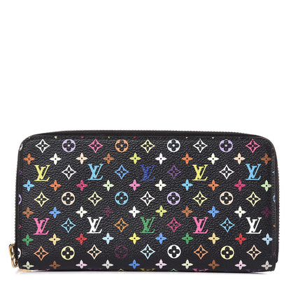 Louis Vuitton Monogram Multicolor Zippy Wallet Black Grenade 1 of 7