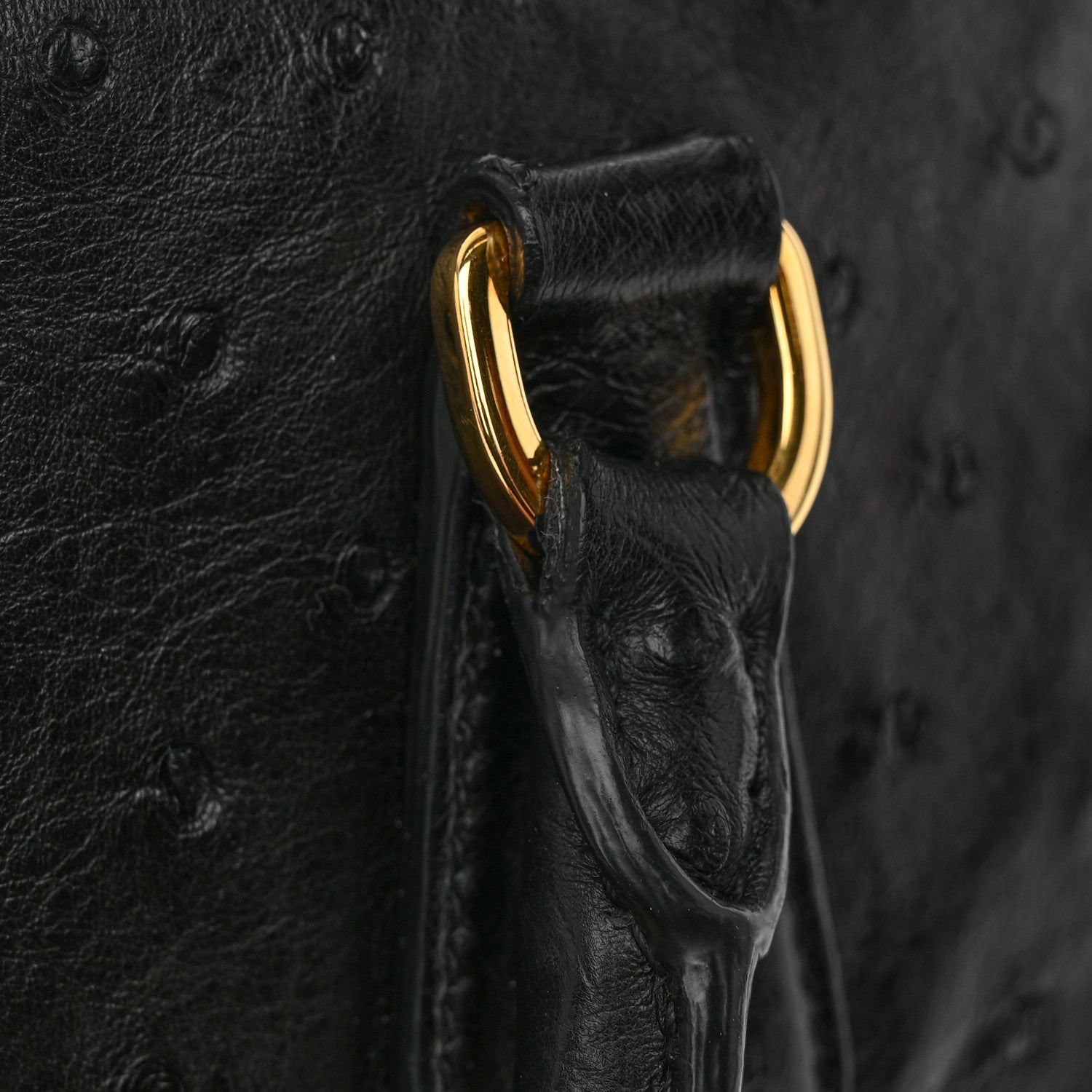 Prada Ostrich Double Zip Tote Black 24 of 27