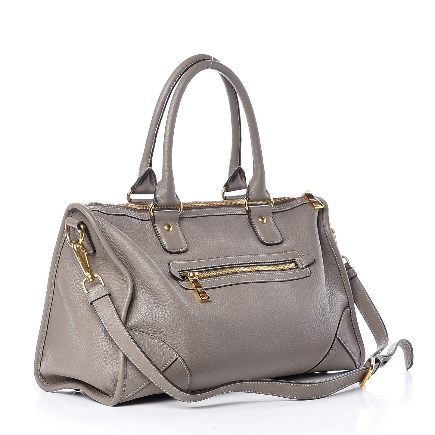Vitello Daino Shopping Satchel Argilla
