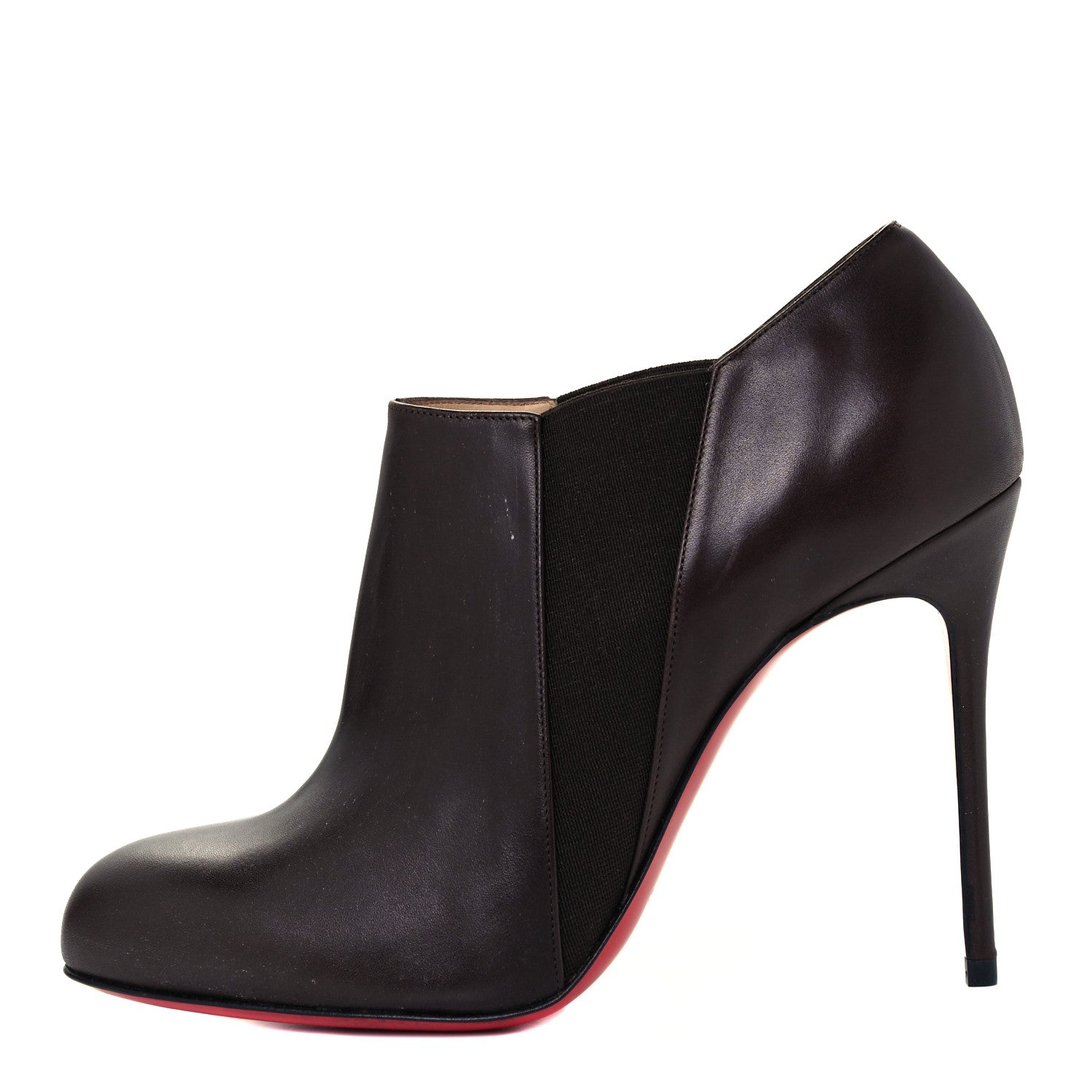 Christian Louboutin Calfskin Lastoto 100 Ankle Boots 38.5 Cacao 1 of 10