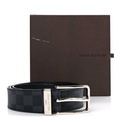 Louis Vuitton Damier Cobalt 35mm Pont Neuf Belt 7 of 7