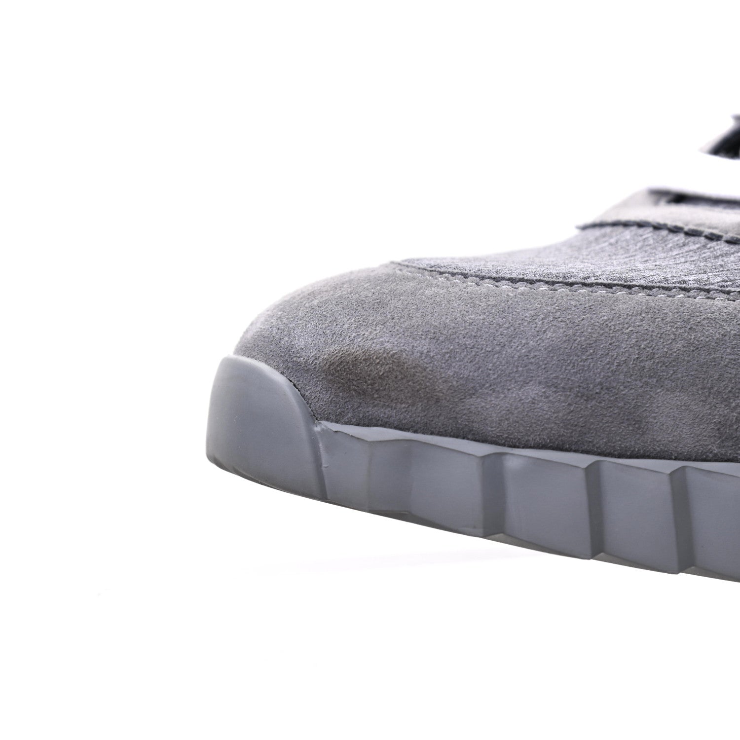 Hermes Technical Canvas Suede Goatskin Bouncing Sneakers 41 Gris Fonce 7 of 7