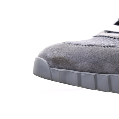 Hermes Technical Canvas Suede Goatskin Bouncing Sneakers 41 Gris Fonce 7 of 7