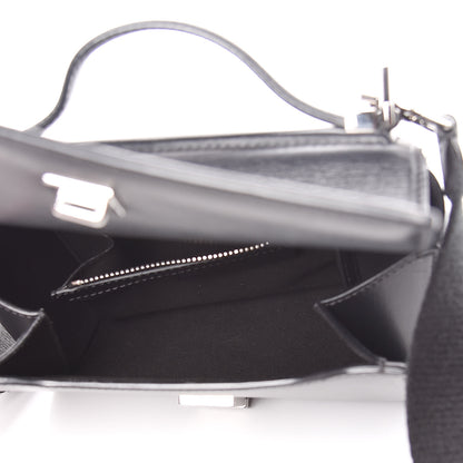 Givenchy Calfskin Mini Pandora Box Logo Strap Crossbody Bag Black 5 of 13