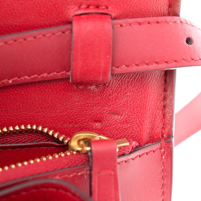 Celine Smooth Calfskin Medium Classic Box Flap Bag Red 11 of 13