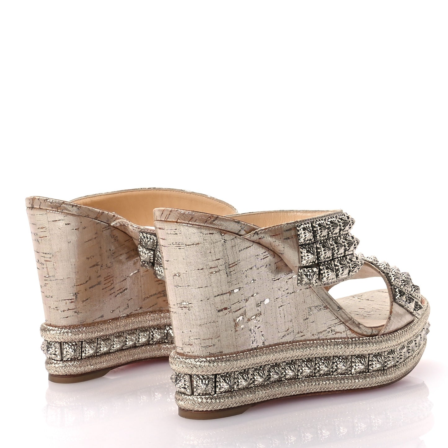 Cork Studded Pyradiams 110 Platform Sandals 38