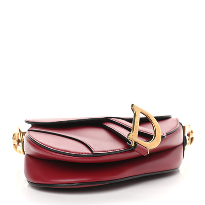 Christian Dior Calfskin Mini Saddle Bag Red 4 of 10