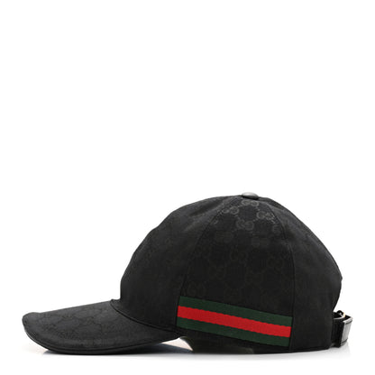 Gucci Monogram Web Baseball Hat S Black 4 of 11