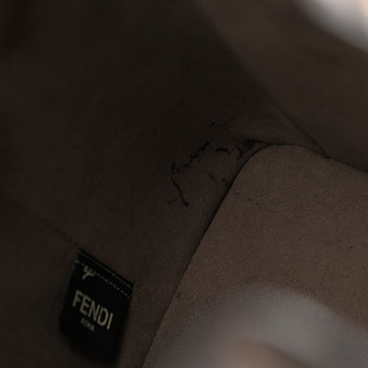 Fendi Vitello Grace F is Fendi Bi-Color FF 1974 Embossed Grande Mon Tresor Bucket Bag Maya Black Fragola 10 of 16