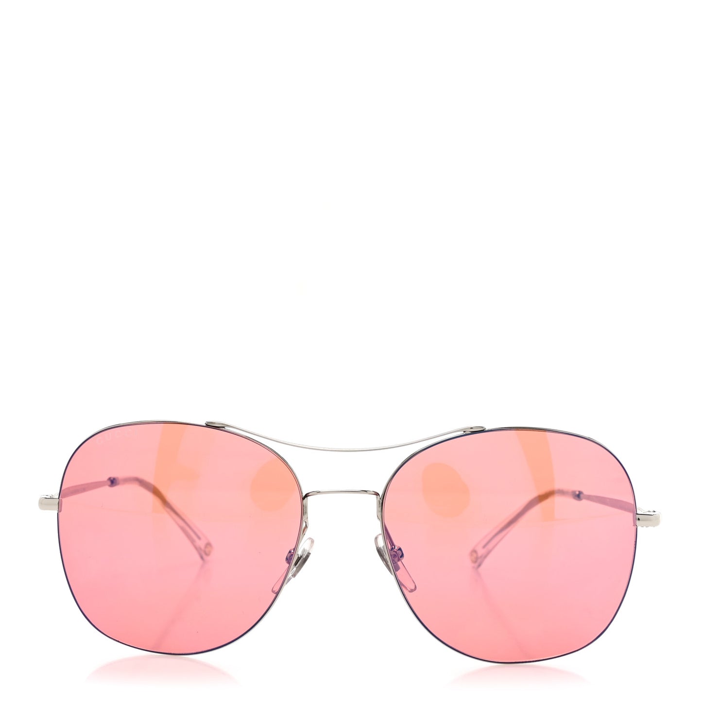 Aviator Sunglasses GG4253S Silver Red