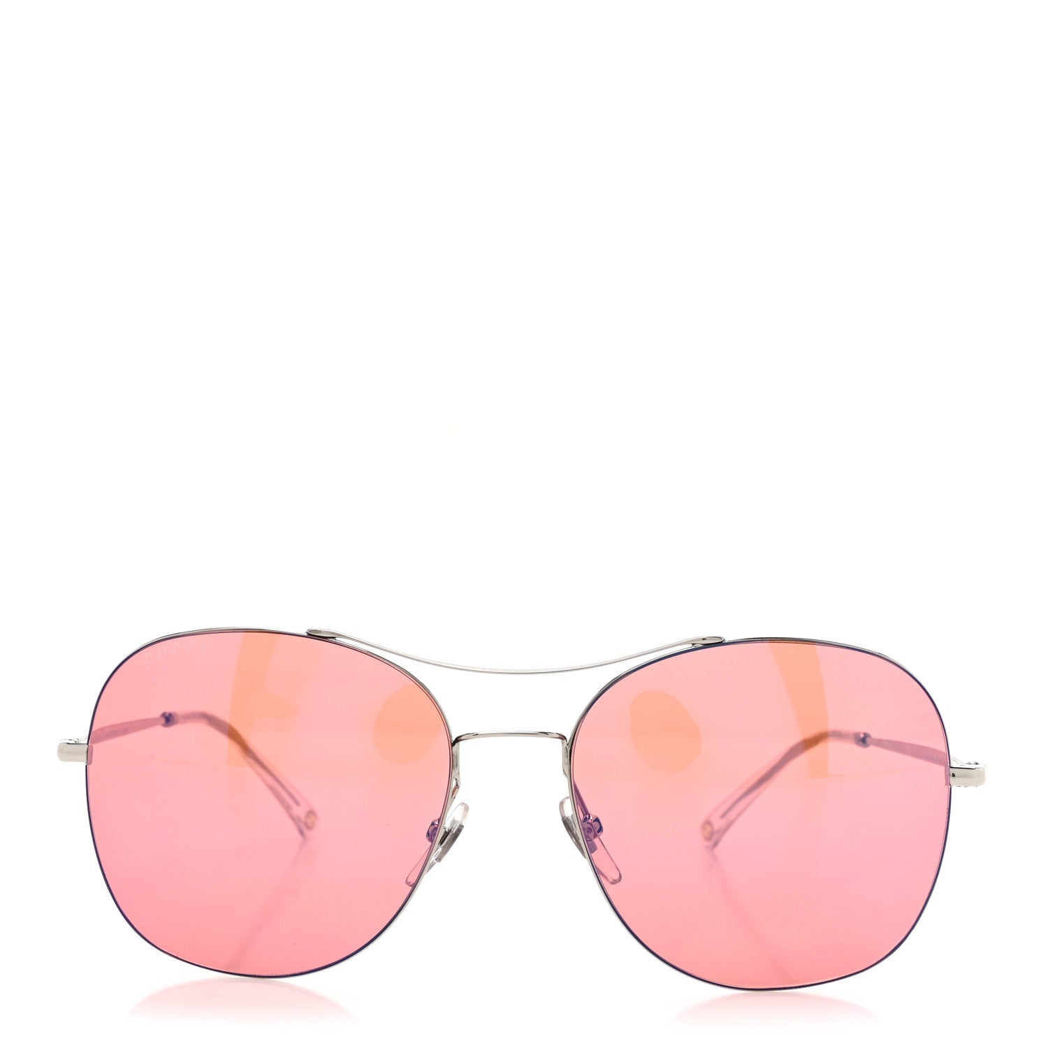 Gucci Aviator Sunglasses GG4253S Silver Red 2 of 7