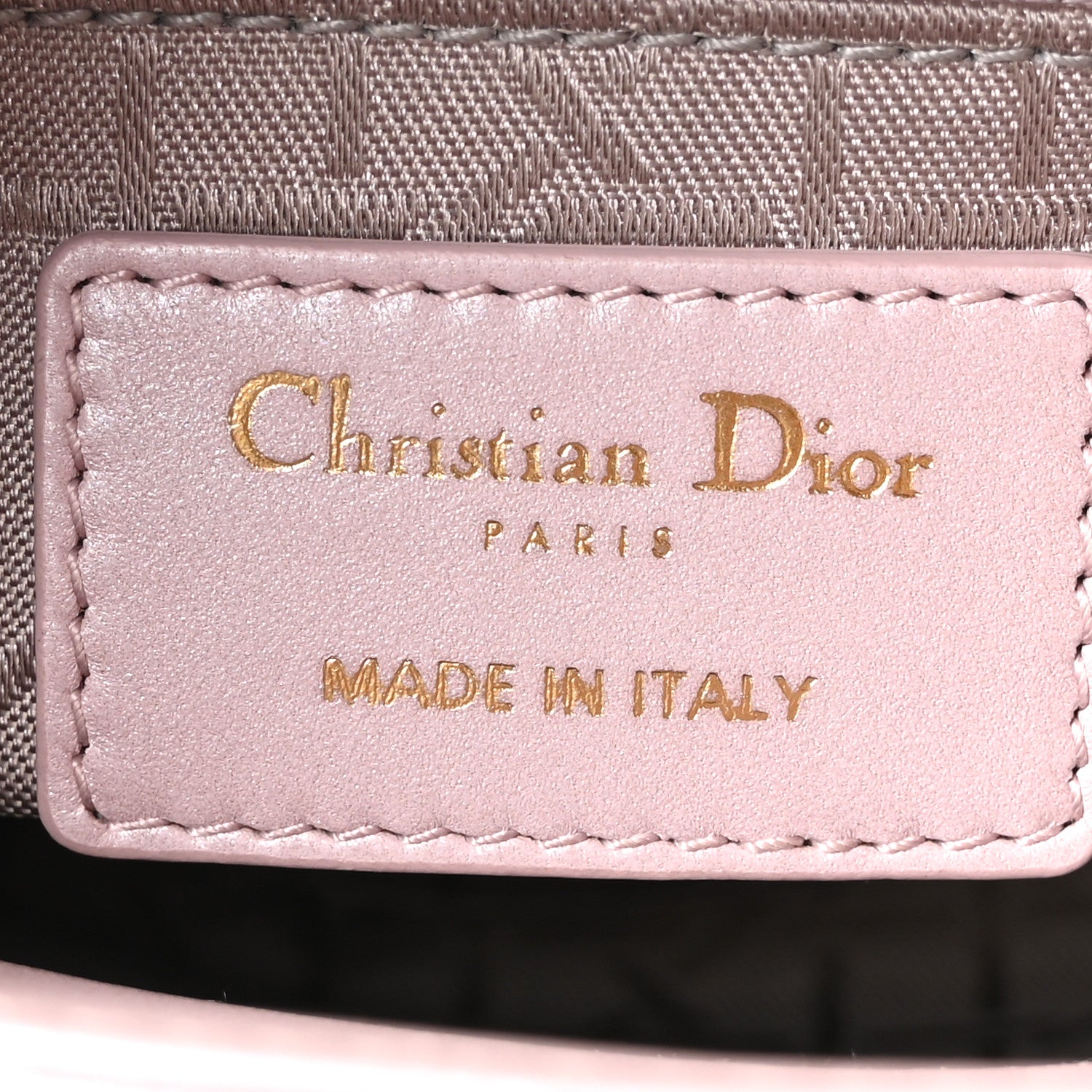 Christian Dior Metallic Lambskin Cannage Mini Lady Dior Lotus 6 of 10