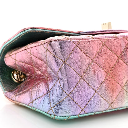 Chanel Metallic Goatskin Quilted Mini 2.55 Reissue Flap Multicolor 9 of 10