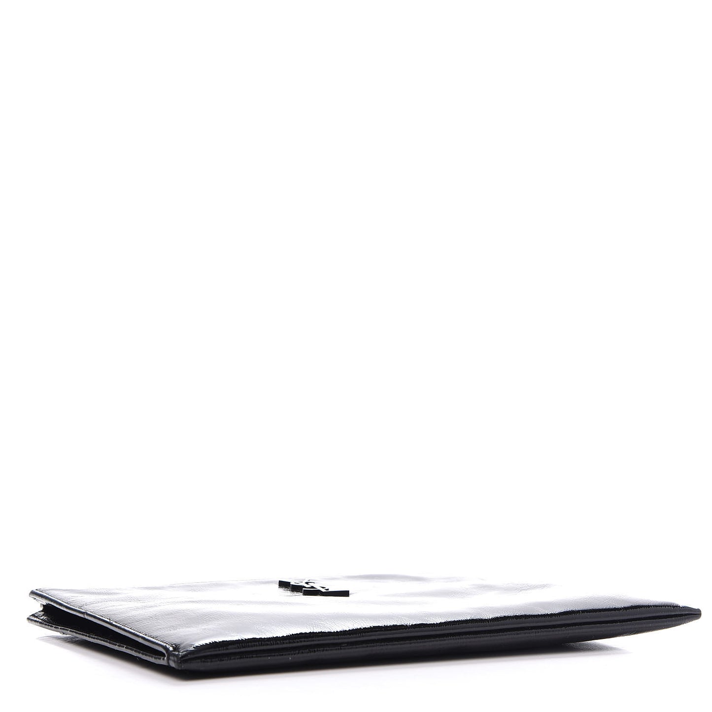 Texturized Patent Monogram iPad Case Black