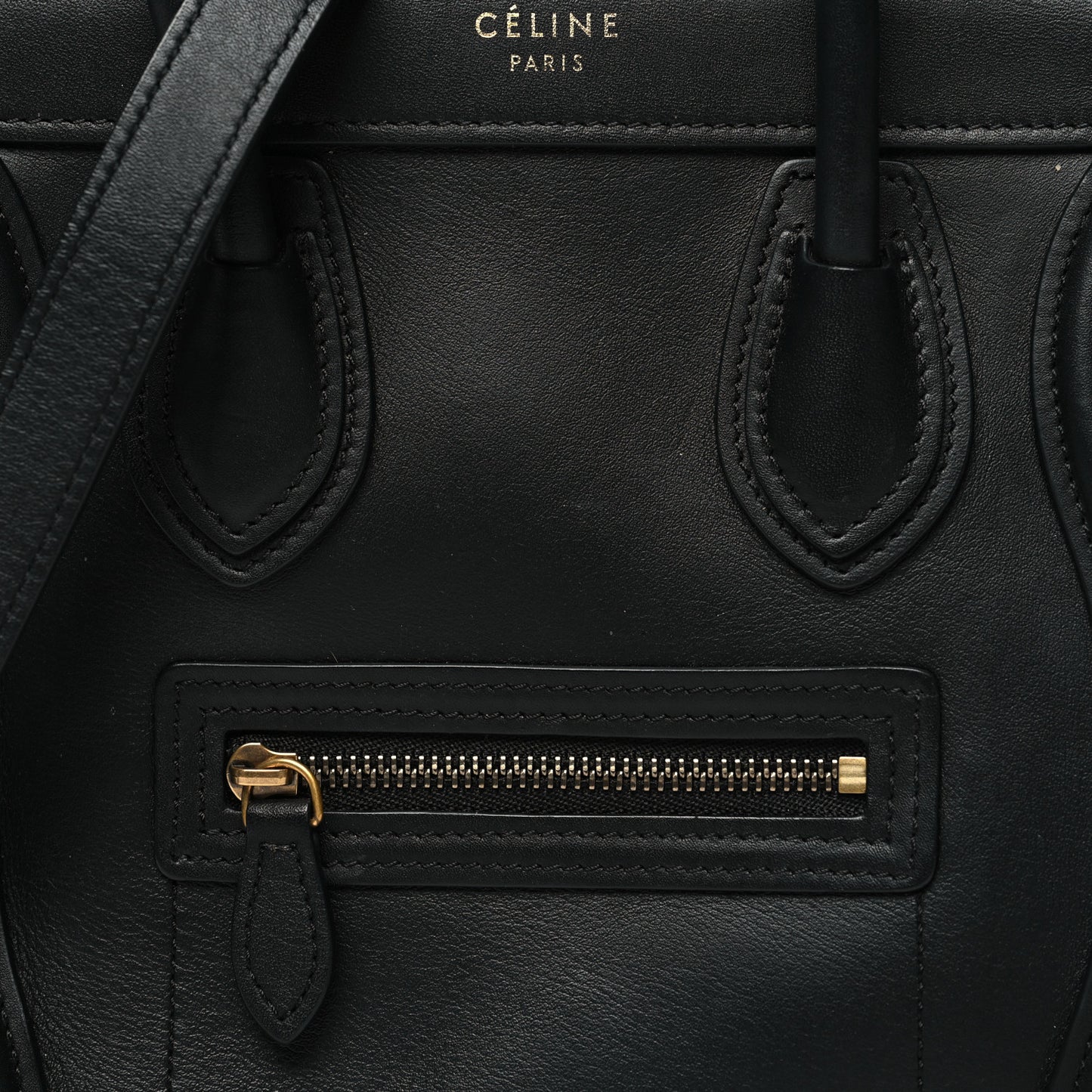 Smooth Calfskin Nano Luggage Black