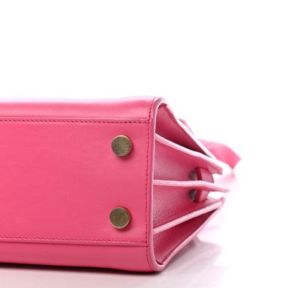 Saint Laurent Calfskin Nano Sac De Jour Lipstick Fuchsia 8 of 9