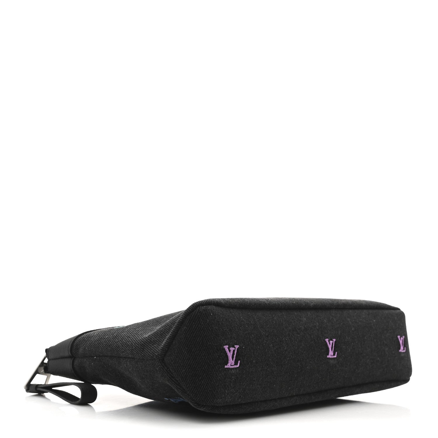 Louis Vuitton Blason Denim Pochette Voyage Souple Black Gradient Blue 4 of 9