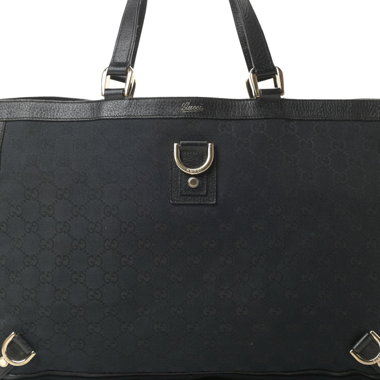 Monogram Large Abbey Tote Black