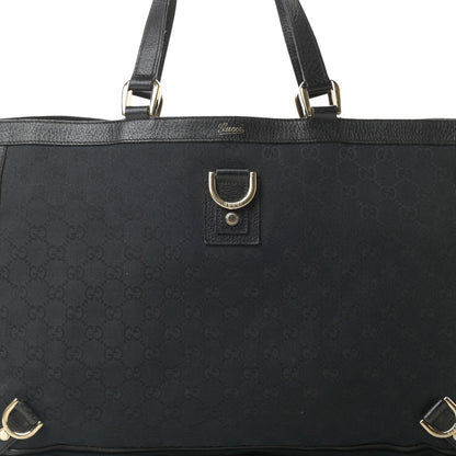 Gucci Monogram Large Abbey Tote Black 8 of 15