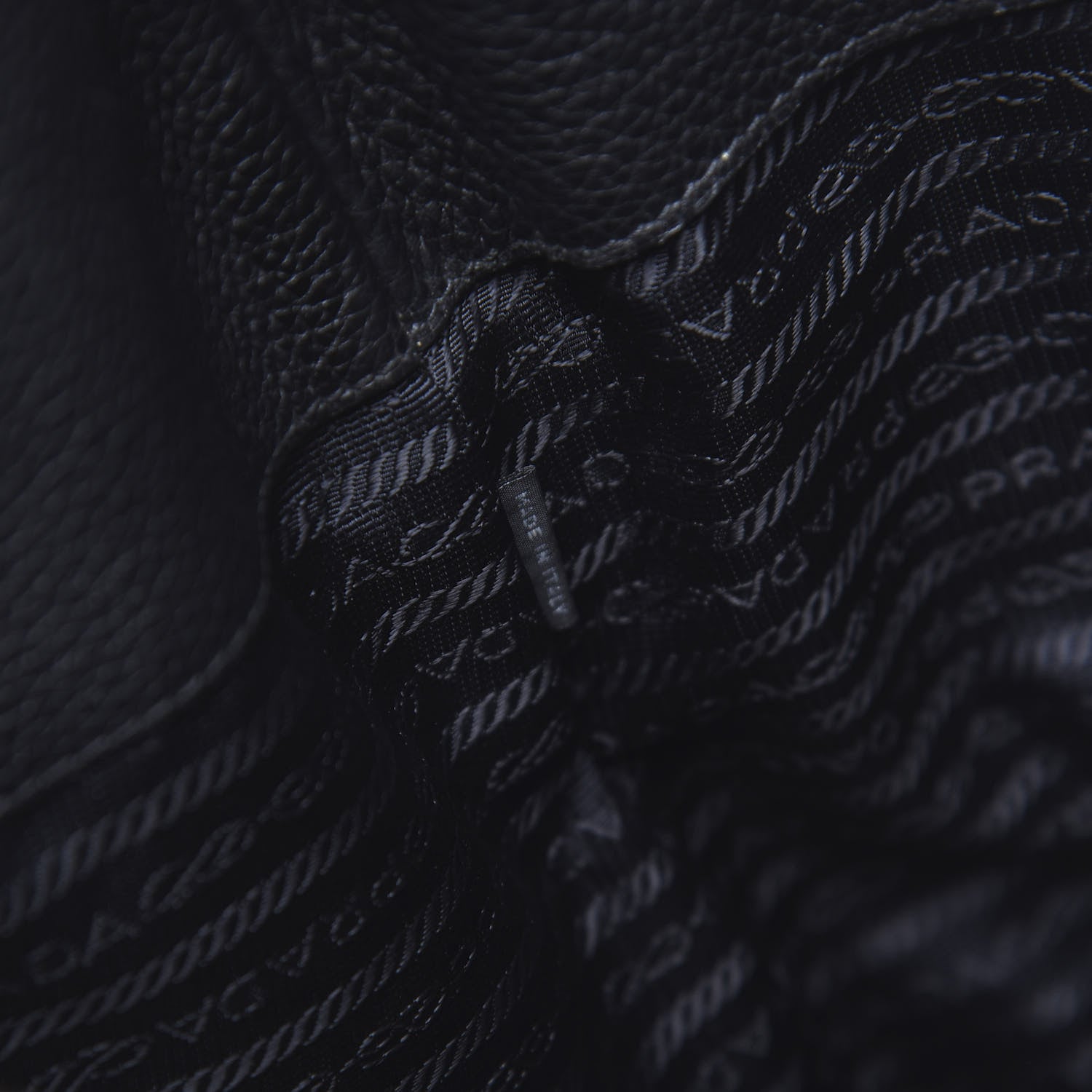 Prada Vitello Daino Tote Black 7 of 10