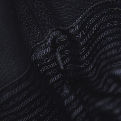Prada Vitello Daino Tote Black 7 of 10