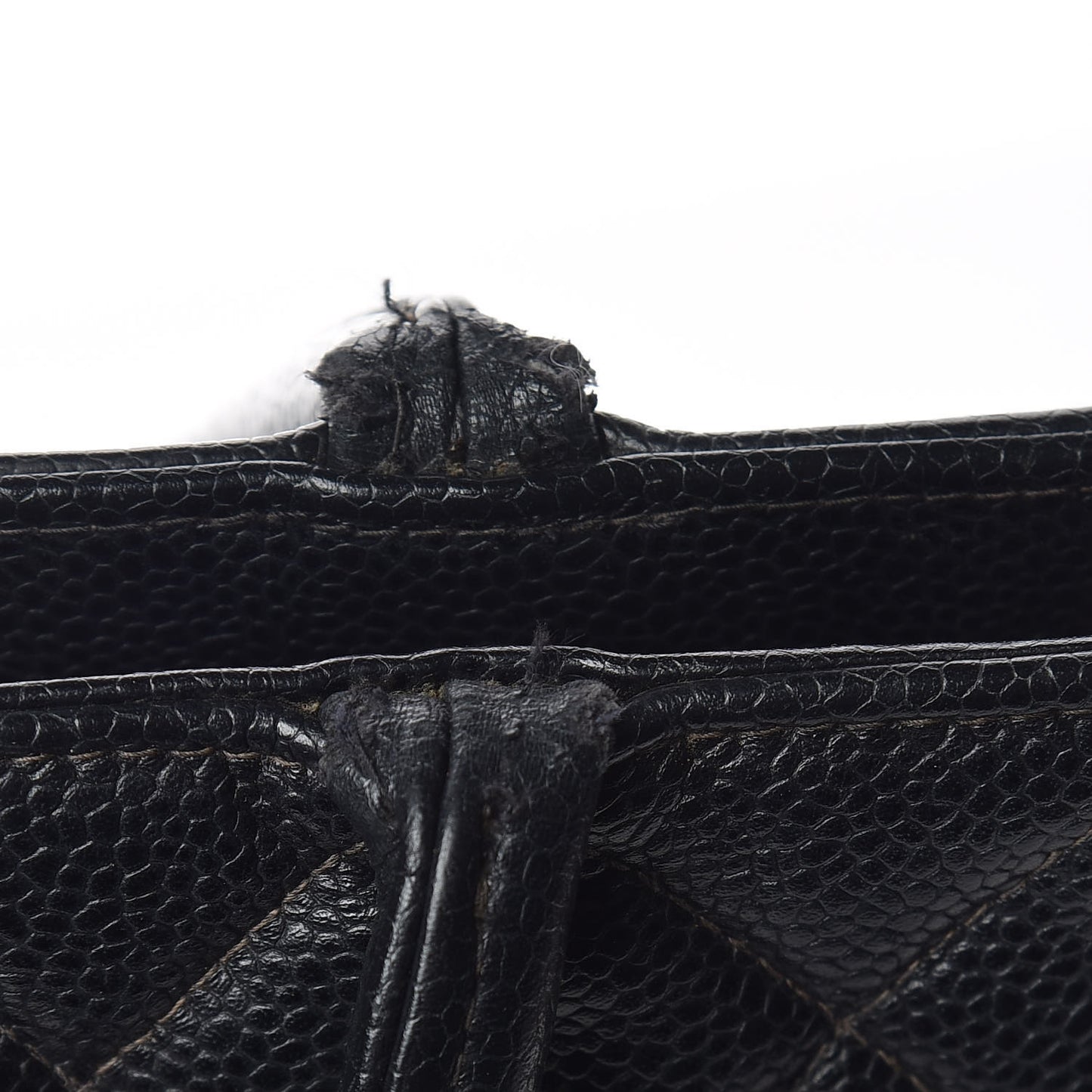 Caviar Quilted Medallion Tote Black