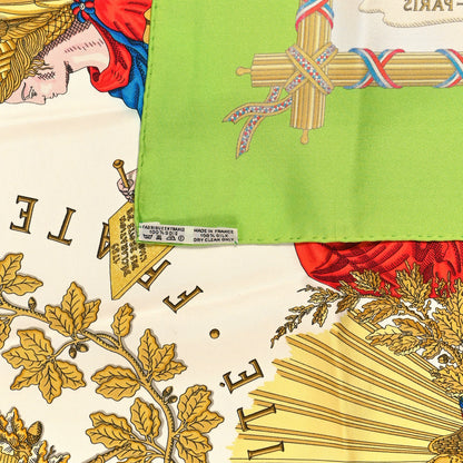 Hermes Silk Republique Francaise Liberte Egalite Fraternite 1789 Scarf 90 3 of 4