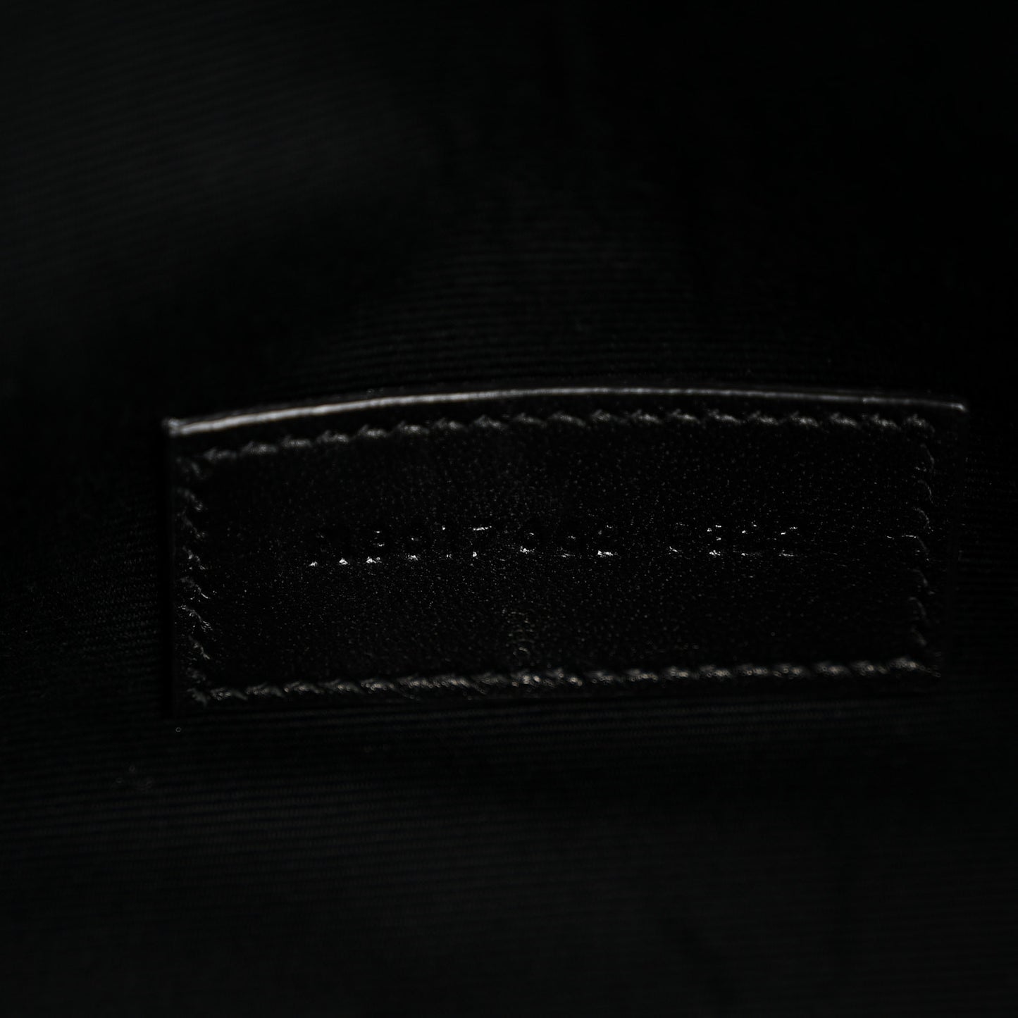 Grain De Poudre Matelasse Chevron Monogram Monochrome Envelope Clutch Black