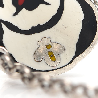 Gucci Sterling Silver Black Spinel Enamel Orso Bracelet 7 of 8