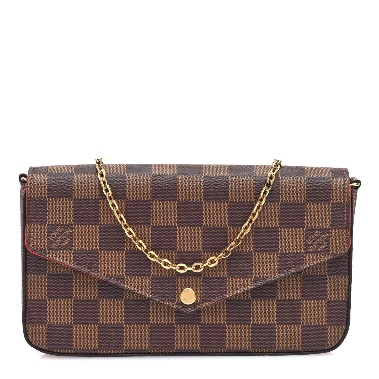 Damier Ebene Pochette Felicie Chain Wallet