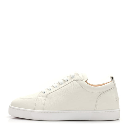 Christian Louboutin Grained Calfskin Rantulow Flat Sneakers 44.5 Latte 1 of 8