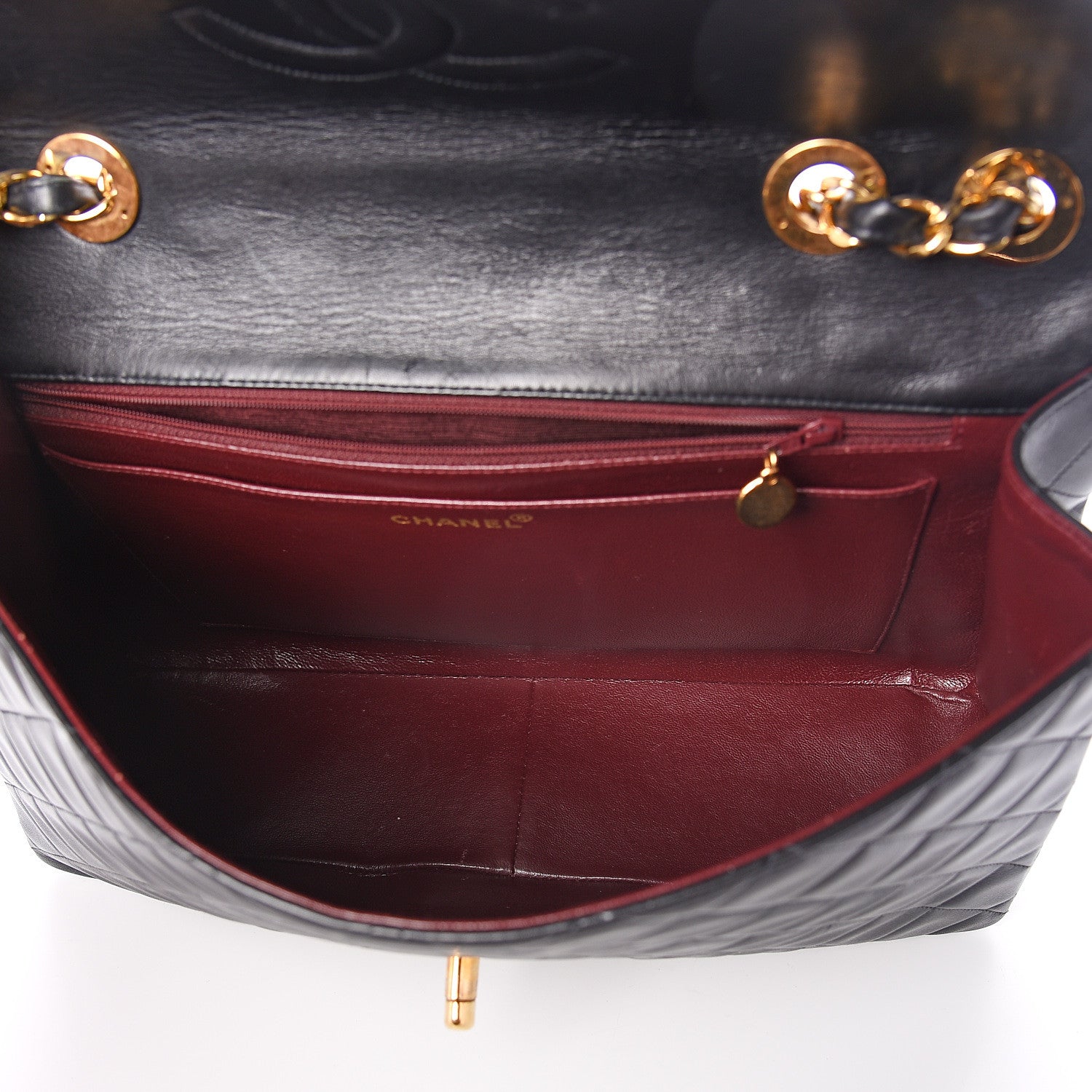 Chanel Lambskin Quilted XL Jumbo Single Flap Black 4 of 11