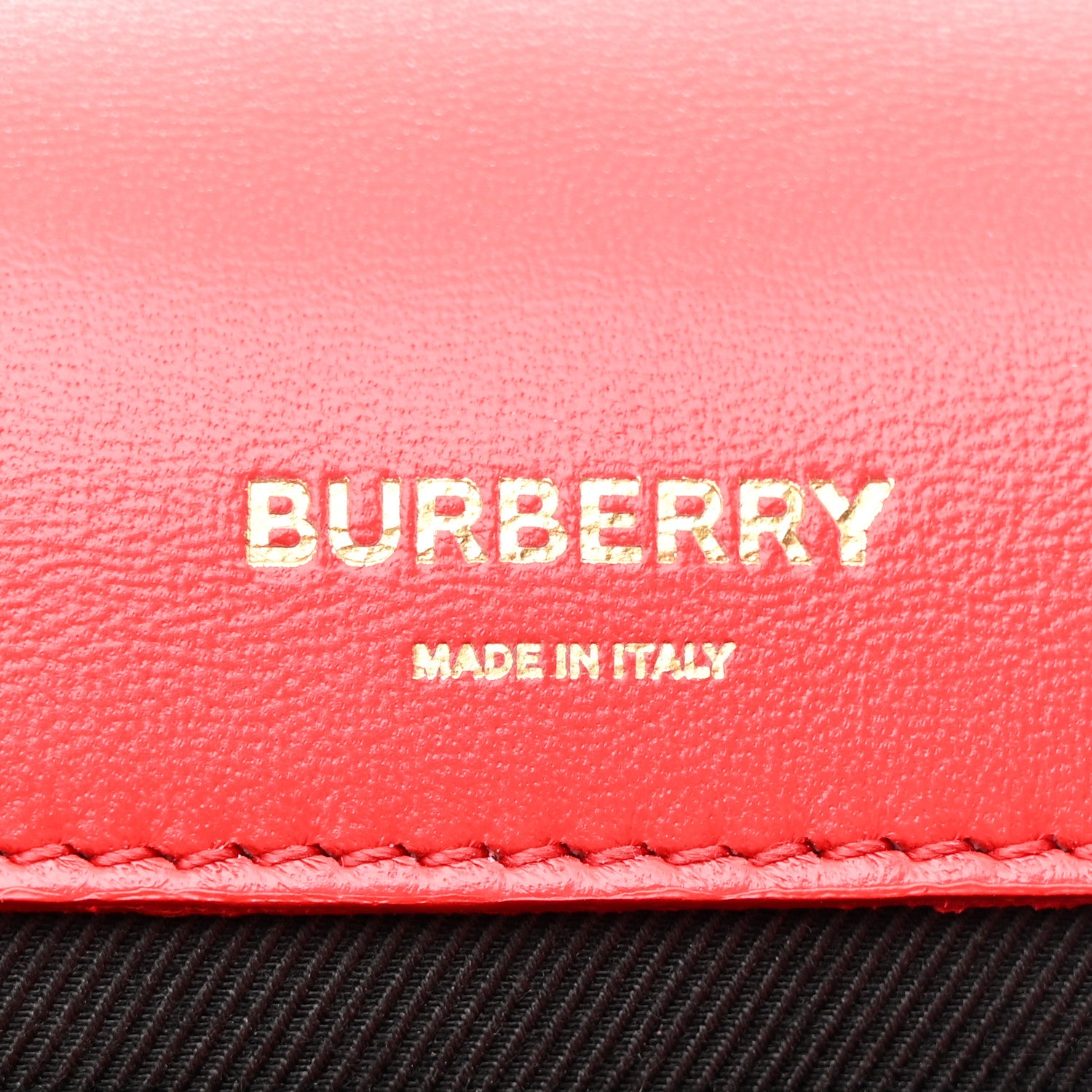 Burberry Lambskin Quilted Small Lola Bag Bright Red 6 of 10