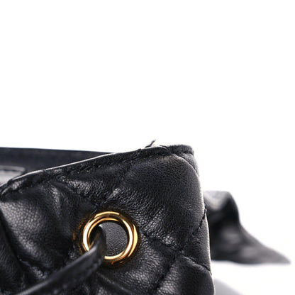 Versace Calfskin Quilted Medusa Backpack Black 9 of 10