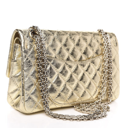 Chanel Metallic Aged Calfskin Quilted 2.55 Reissue 225 Flap Gold 3 of 9